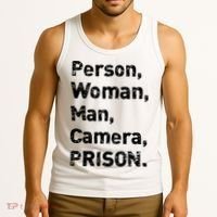 Person, Woman, Man, Camera, PRISON Tank Top thumb 3