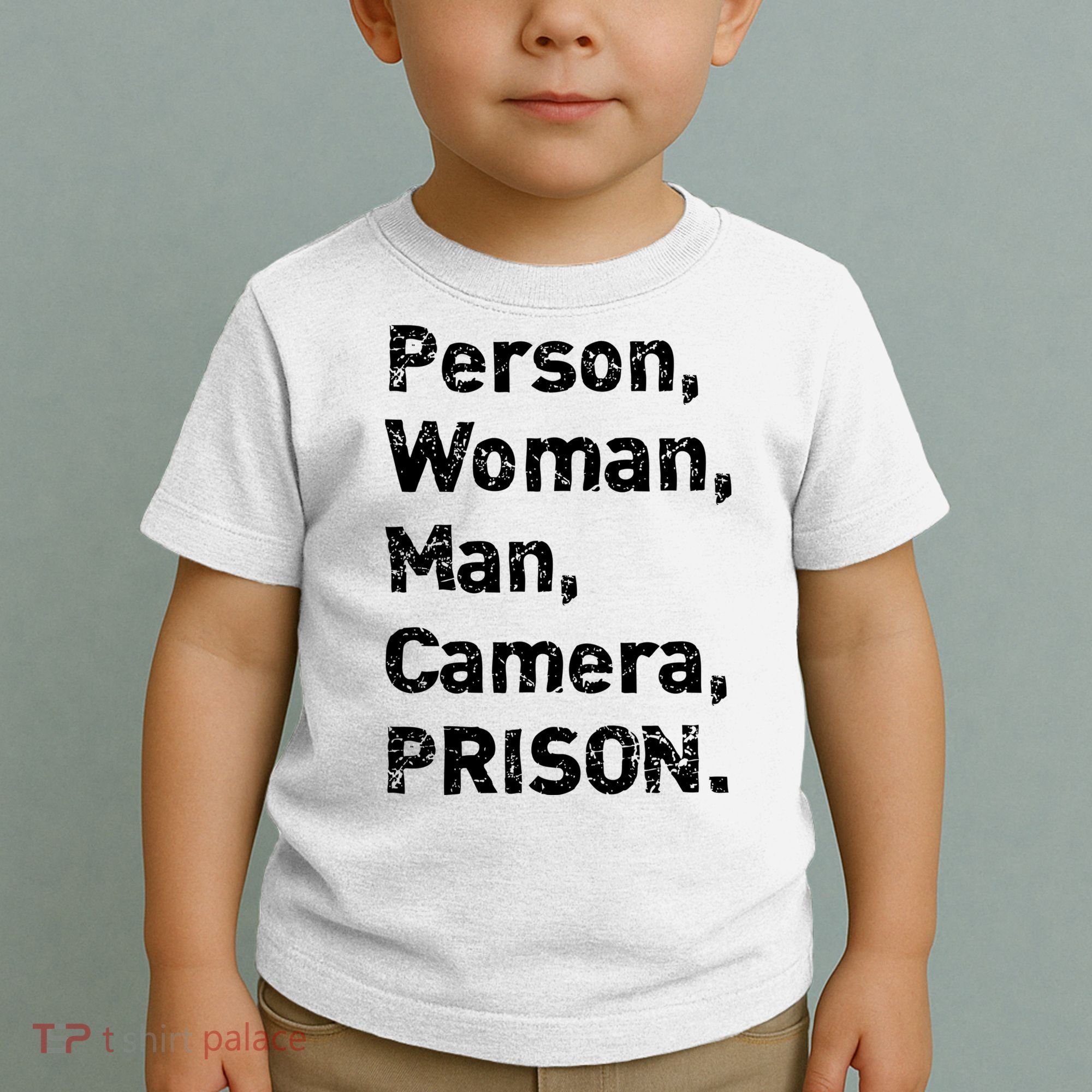 Person, Woman, Man, Camera, PRISON Toddler T-Shirt