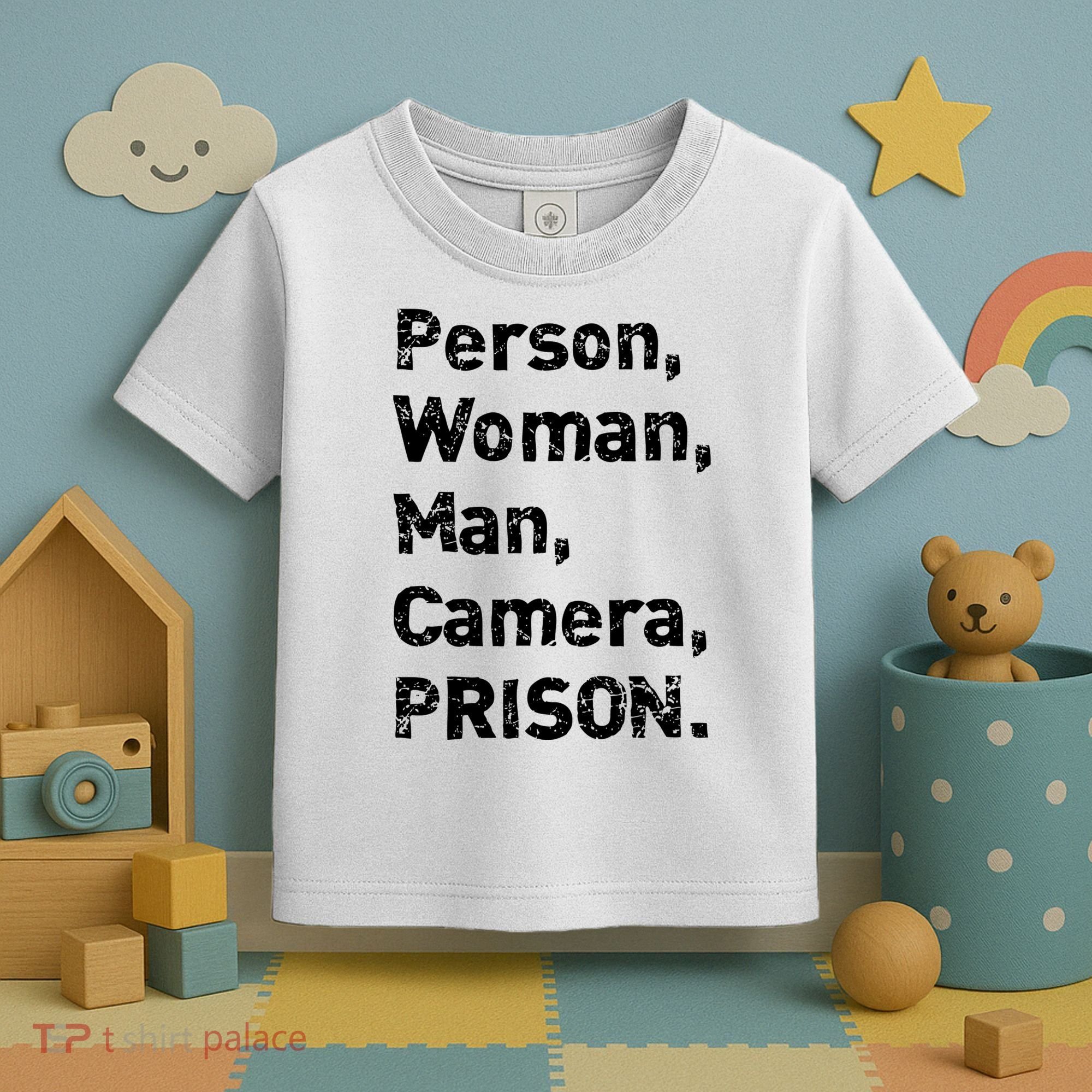 Person, Woman, Man, Camera, PRISON Toddler T-Shirt