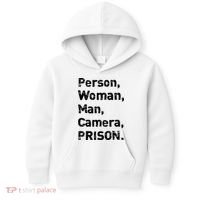 Person, Woman, Man, Camera, PRISON Kids Hoodie thumb 0