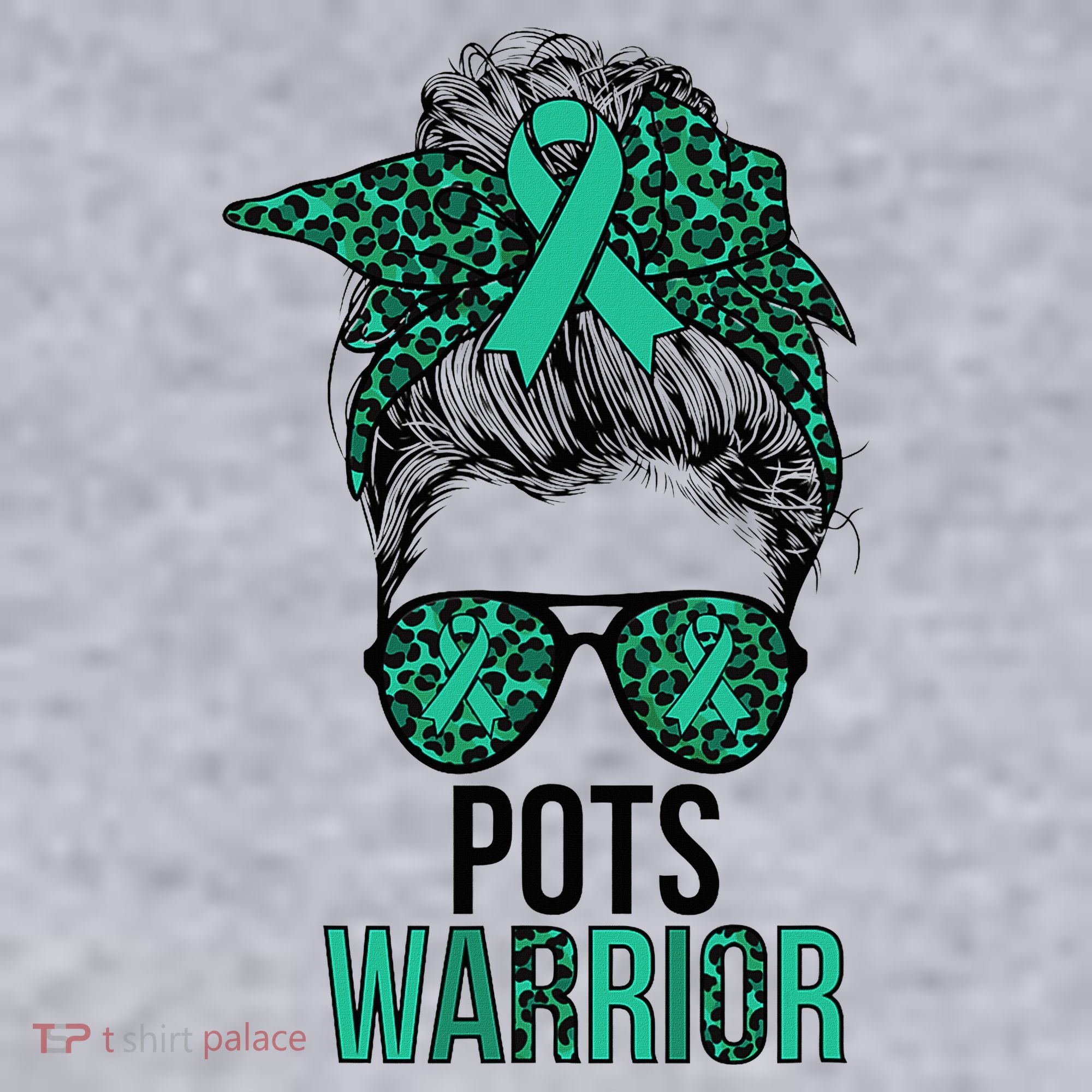 Pots Warrior Messy Bun Pots Awareness Day Pots Fighter Women's Sweatshirt