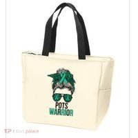 Pots Warrior Messy Bun Pots Awareness Day Pots Fighter Tote Bag thumb 3