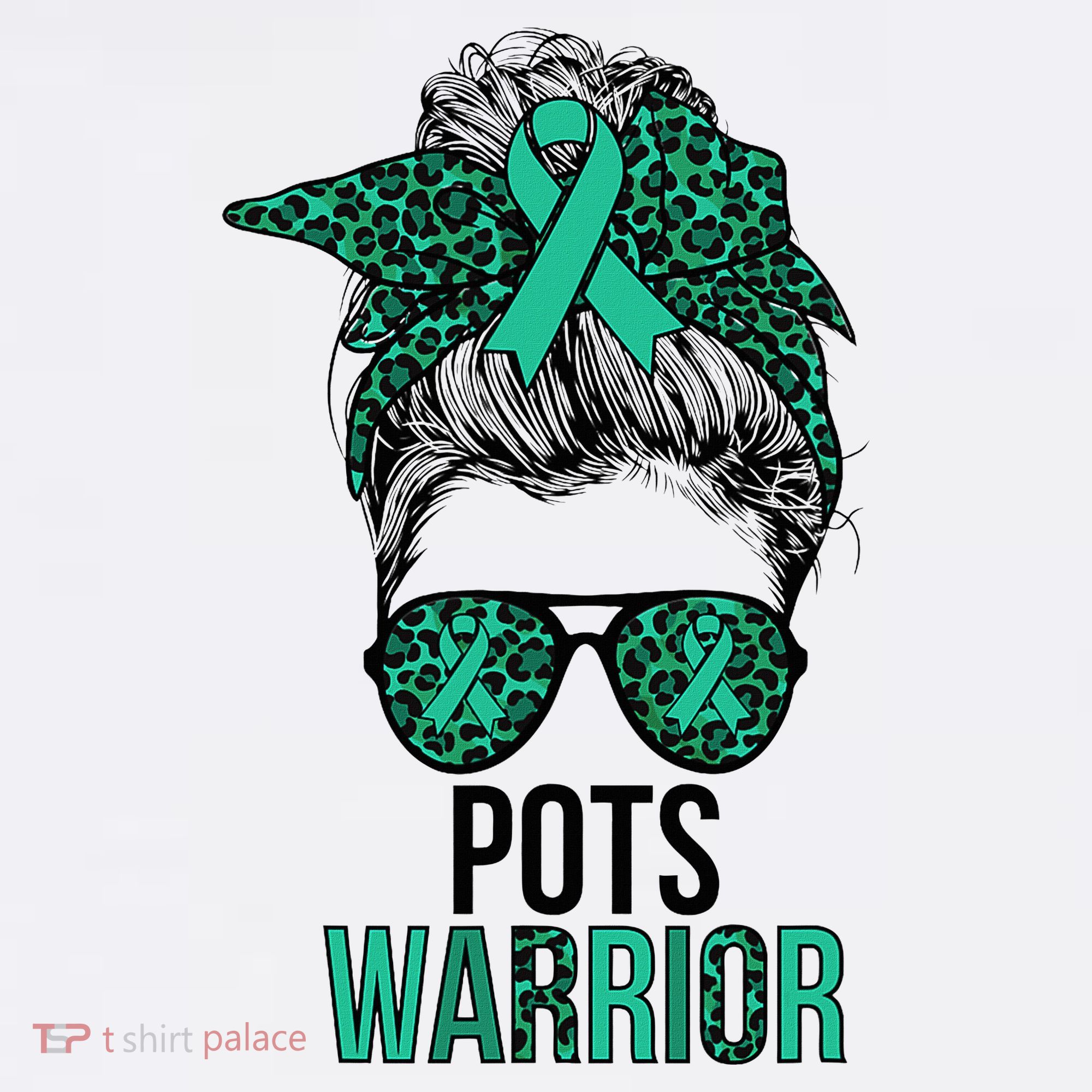 Pots Warrior Messy Bun Pots Awareness Day Pots Fighter Sweatshirt