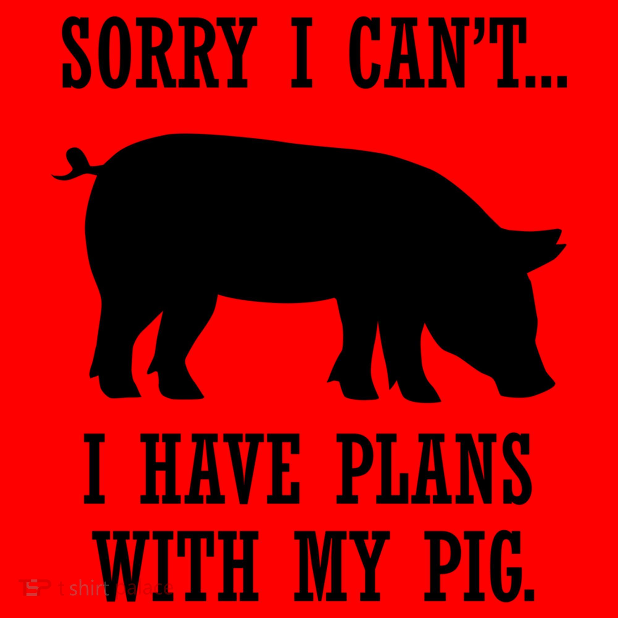 Plans With My Pig Ironic Farmer Pork Gift Santa Hat