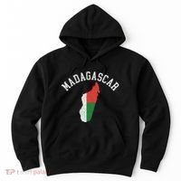 Patriotic Women Madagascar Flag Map Distressed Hoodie thumb 0