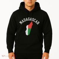Patriotic Women Madagascar Flag Map Distressed Hoodie thumb 2