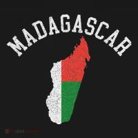 Patriotic Women Madagascar Flag Map Distressed Long Sleeve Shirt thumb 2