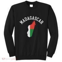 Patriotic Women Madagascar Flag Map Distressed Sweatshirt thumb 0