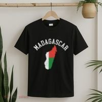Patriotic Women Madagascar Flag Map Distressed T-Shirt thumb 2