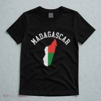 Patriotic Women Madagascar Flag Map Distressed T-Shirt thumb 5