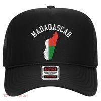 Patriotic Women Madagascar Flag Map Distressed Hat thumb 0
