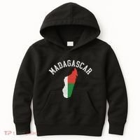 Patriotic Women Madagascar Flag Map Distressed Kids Hoodie thumb 0