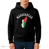 Patriotic Women Madagascar Flag Map Distressed Kids Hoodie thumb 4