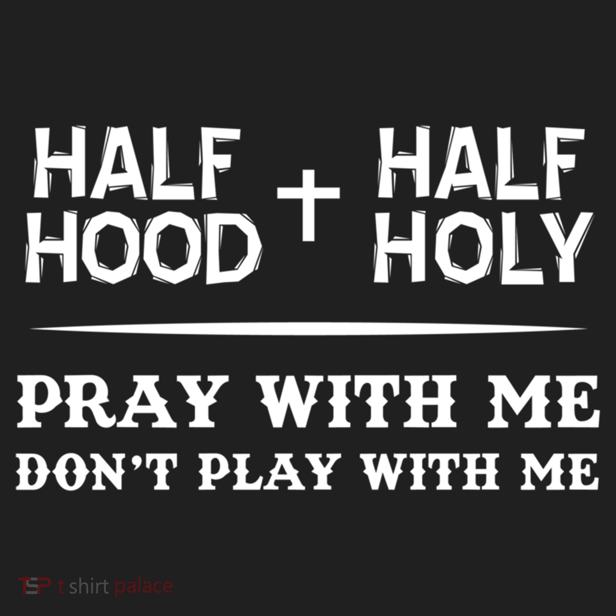 Pray With Me Don't Play With Me Half Hood Half Holy Gift Beanie