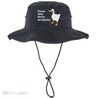 Peace Was Never An Option Duck Funny Bucket Hat thumb 0
