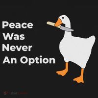 Peace Was Never An Option Duck Funny Pajama Set thumb 2