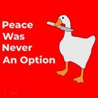 Peace Was Never An Option Duck Funny Santa Hat thumb 1
