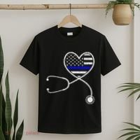 Police Wife Nurse Life Funny Police Officer T-Shirt thumb 2