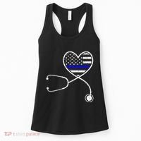 Police Wife Nurse Life Funny Police Officer Women's Tank Top thumb 0
