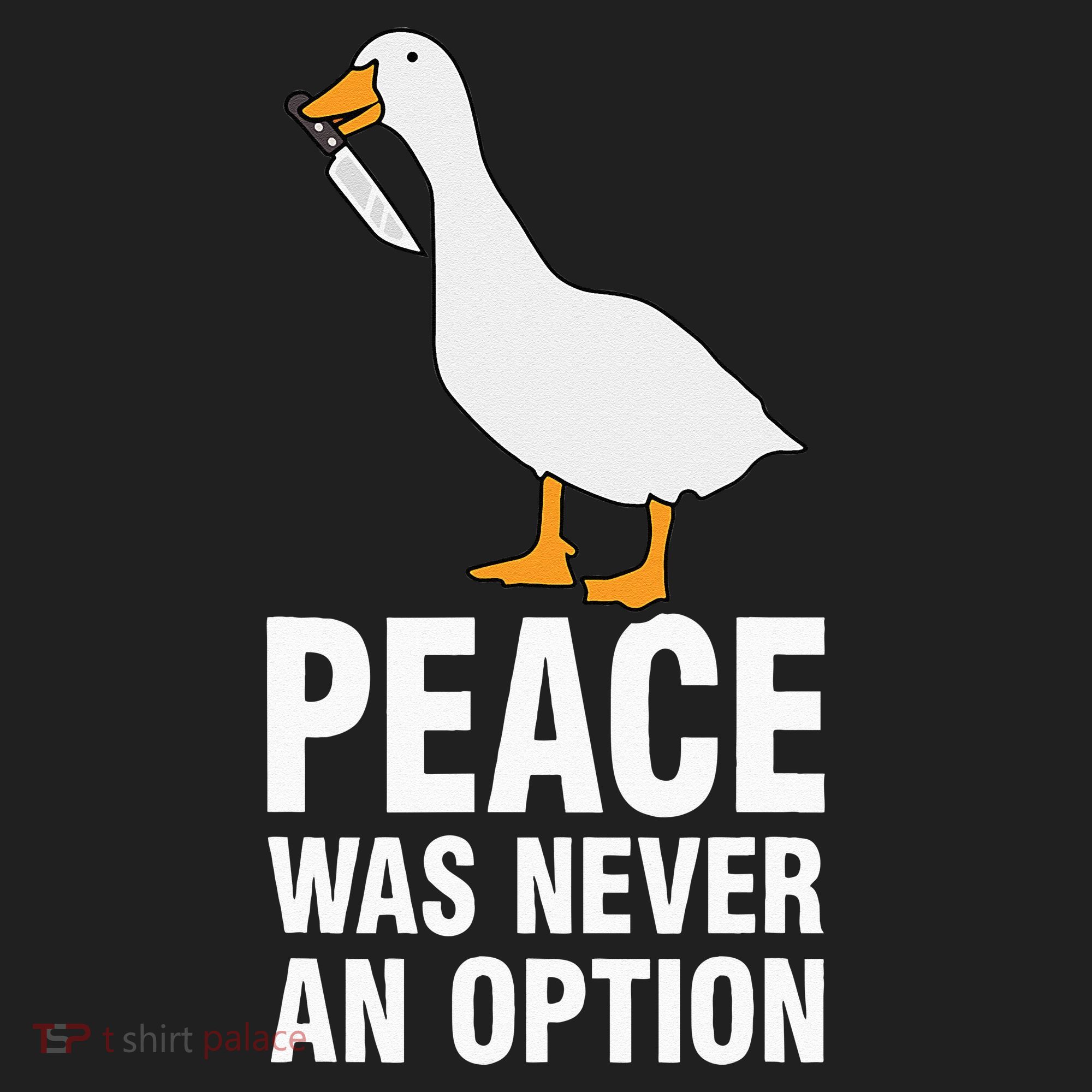 Peace Was Never An Option  Goose Meme  Beanie