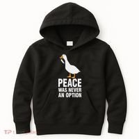 Peace Was Never An Option  Goose Meme  Kids Hoodie thumb 0
