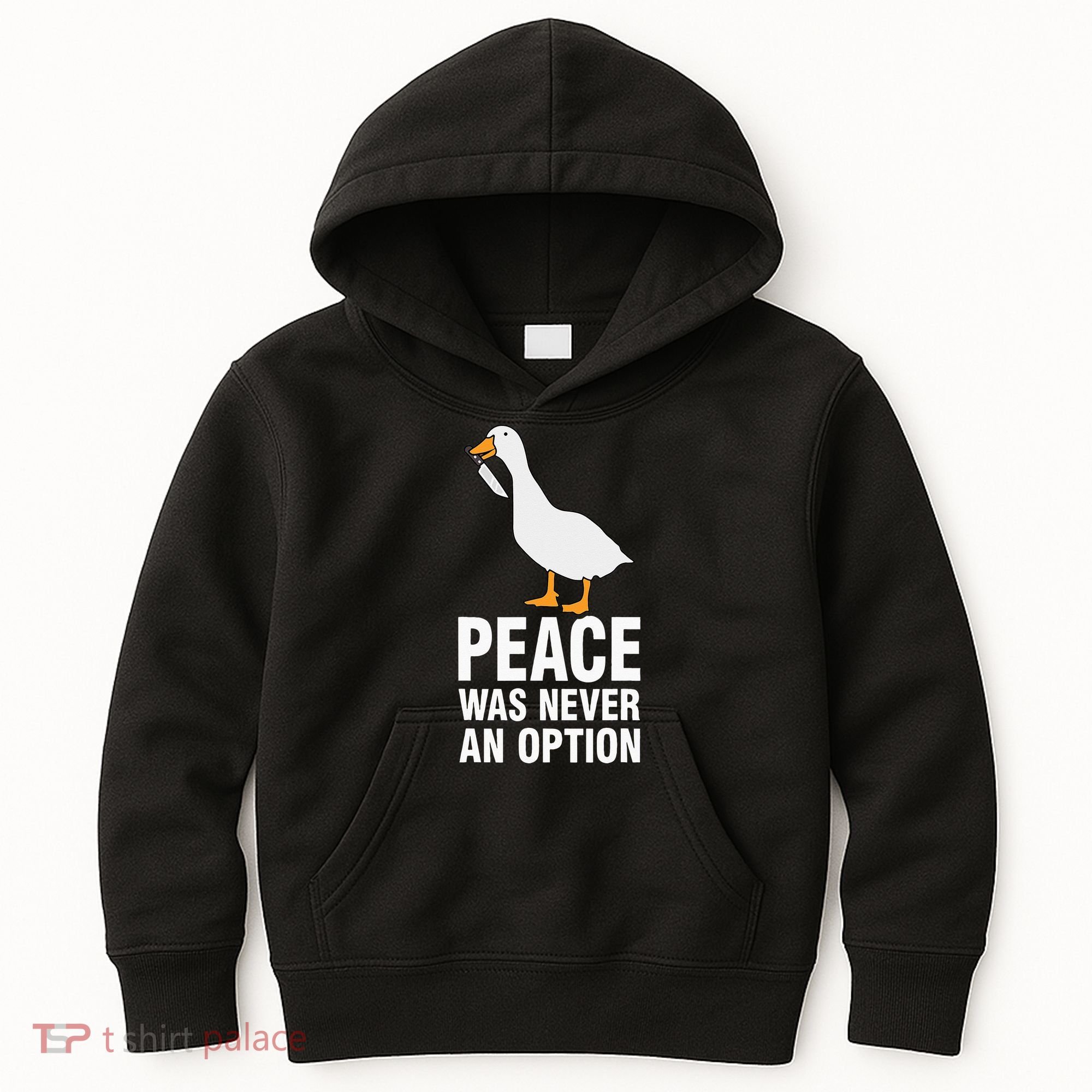 Peace Was Never An Option  Goose Meme  Kids Hoodie