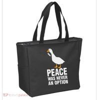 Peace Was Never An Option  Goose Meme  Tote Bag thumb 2