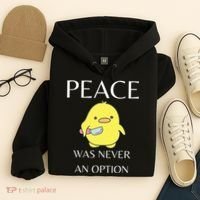Peace Was Never An Option Duck With Knife Duck With Knife Hoodie thumb 4