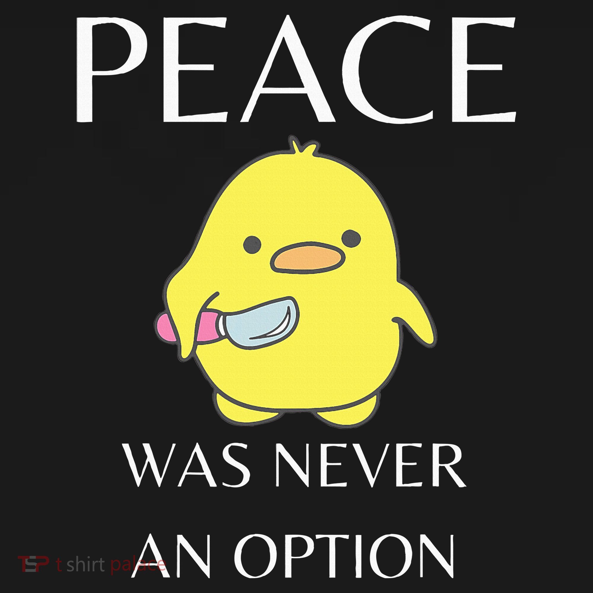 Peace Was Never An Option Duck With Knife Duck With Knife Mousepad