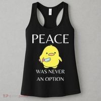 Peace Was Never An Option Duck With Knife Duck With Knife Women's Tank Top thumb 3