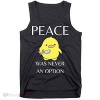 Peace Was Never An Option Duck With Knife Duck With Knife Tank Top thumb 0