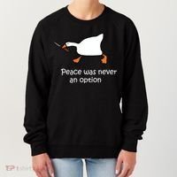 Peace Was Never An Option Murder Duck Women's Sweatshirt thumb 0