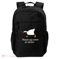 Peace Was Never An Option Murder Duck Backpack thumb 0
