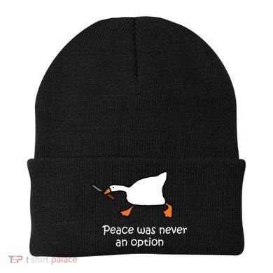 Peace Was Never An Option Murder Duck Beanie