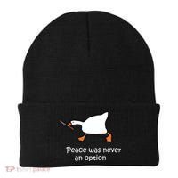 Peace Was Never An Option Murder Duck Beanie thumb 0