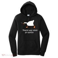 Peace Was Never An Option Murder Duck Women's Hoodie thumb 0