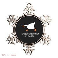Peace Was Never An Option Murder Duck Ornament thumb 0