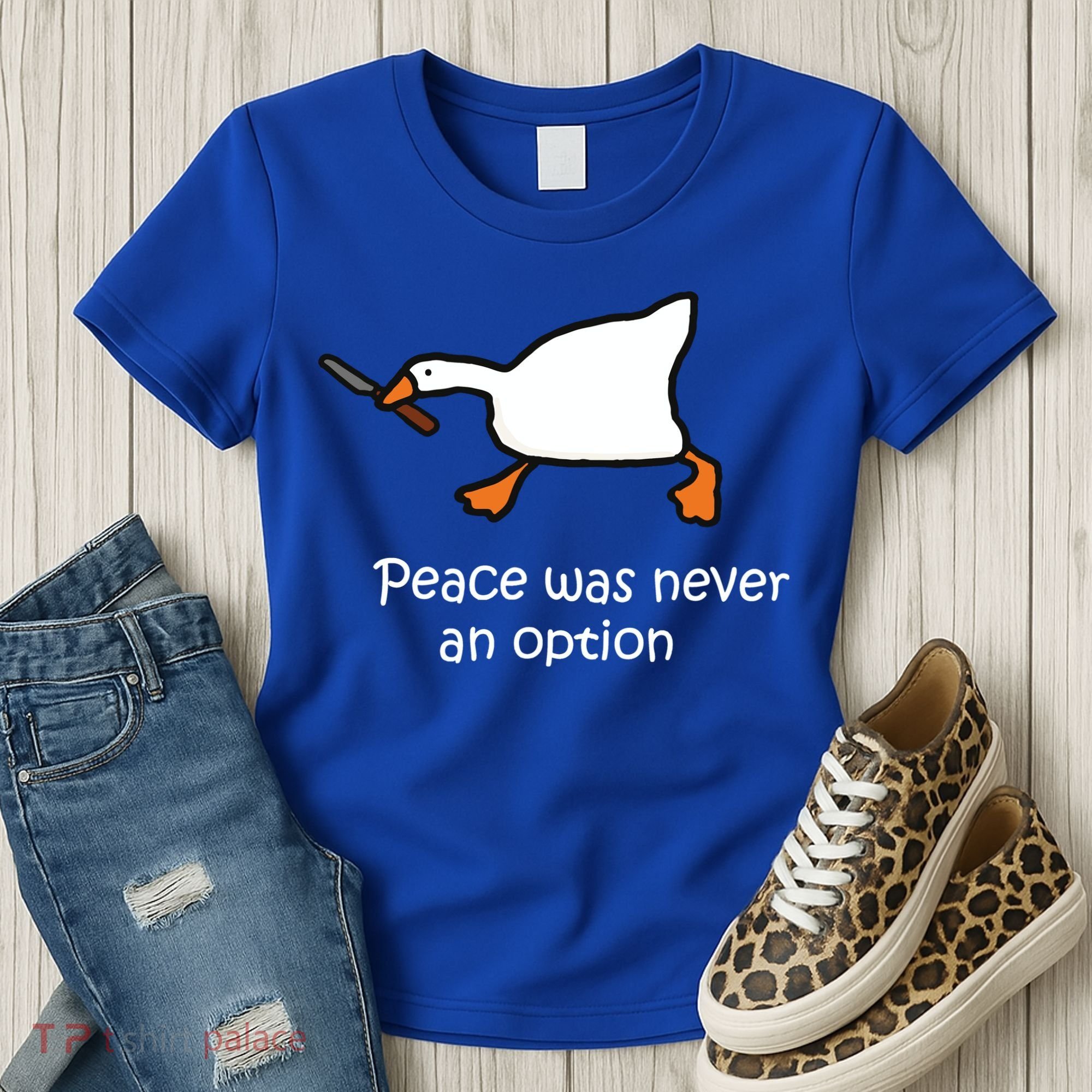 Peace Was Never An Option Murder Duck Women's T-Shirt