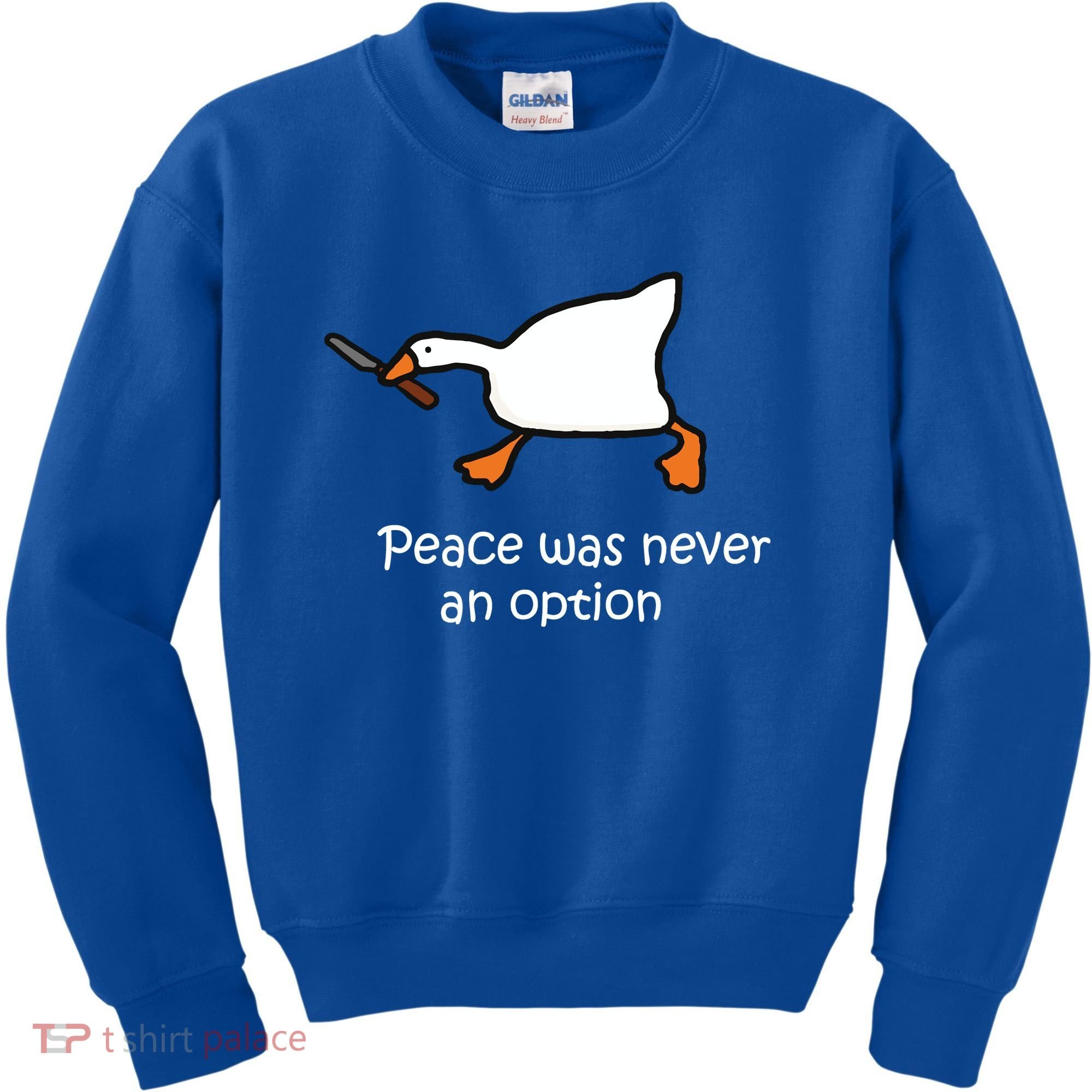 Peace Was Never An Option Murder Duck Kids Sweatshirt