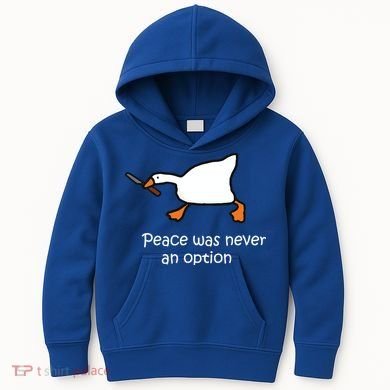 Peace Was Never An Option Murder Duck Kids Hoodie