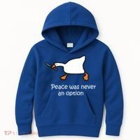 Peace Was Never An Option Murder Duck Kids Hoodie thumb 0