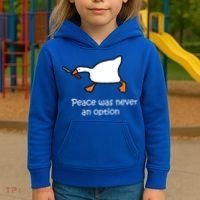 Peace Was Never An Option Murder Duck Kids Hoodie thumb 3
