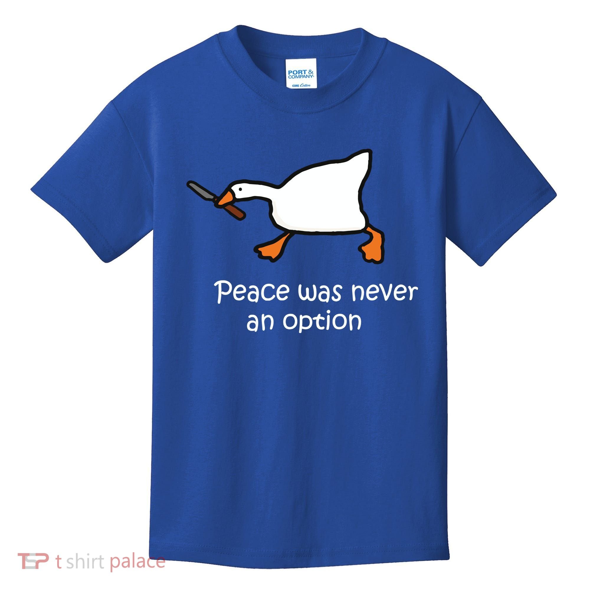 Peace Was Never An Option Murder Duck Kids T-Shirt