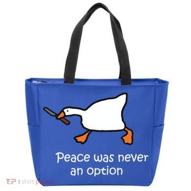 Peace Was Never An Option Murder Duck Tote Bag