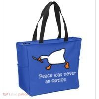 Peace Was Never An Option Murder Duck Tote Bag thumb 2