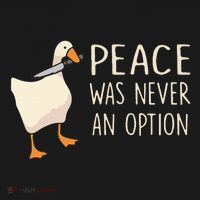 Peace Was Never An Option Funny Duck Quotes Sayings Humor Mousepad thumb 1
