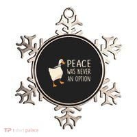 Peace Was Never An Option Funny Duck Quotes Sayings Humor Ornament thumb 0