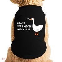 Peace Was Never An Option Angry Goose With Knife Doggie Tank thumb 0