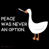 Peace Was Never An Option Angry Goose With Knife Mousepad thumb 1