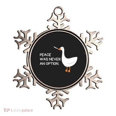 Peace Was Never An Option Angry Goose With Knife Ornament